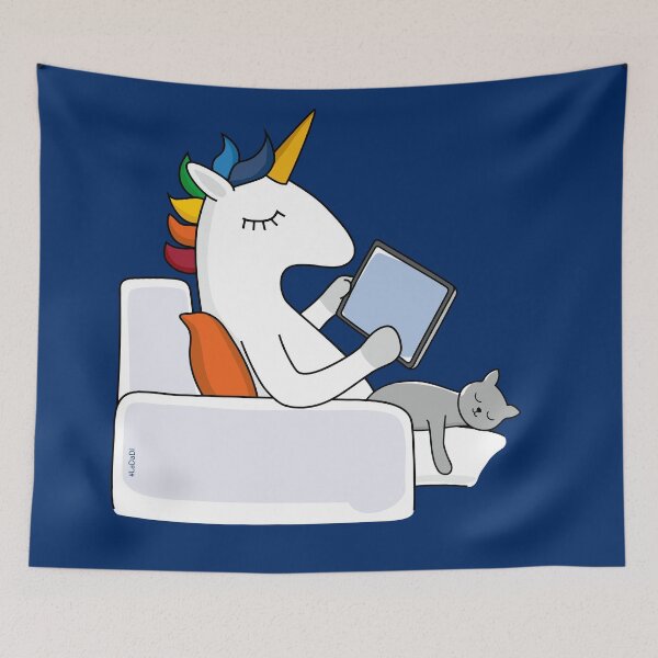 Item preview, Couch surfing unicorn designed and sold by LaDaDi.