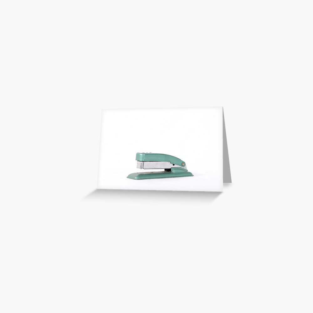 1950s Swingline Green Stapler Greeting Card