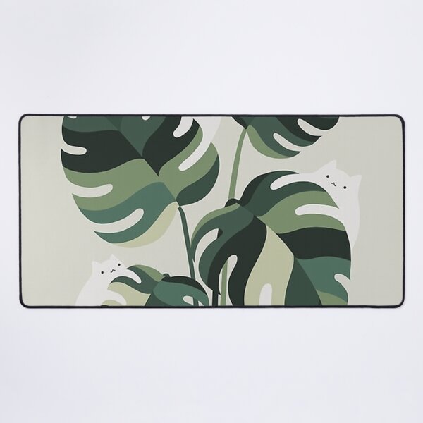 Cat and Plant 11 Desk Mat