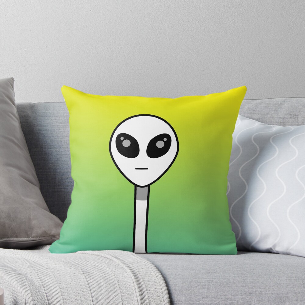 Item preview, Throw Pillow designed and sold by lonelyPrinter.