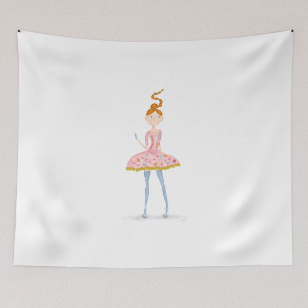 Item preview, Red-haired girl in dress covered with sweets for Candy lovers  designed and sold by PotaninaArt.