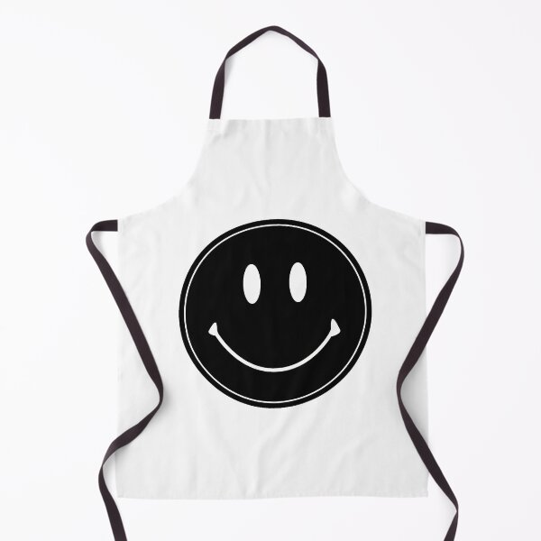 Item preview, Black Matte Retro Smiley Emoji Face designed and sold by sarascoprox.