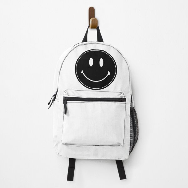 Item preview, Black Matte Retro Smiley Emoji Face designed and sold by sarascoprox.