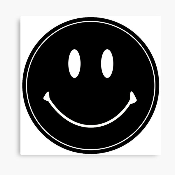 Artikel-Vorschau von Schwarz matt Retro-Smiley Emoji-Gesicht, designt und verkauft von sarascoprox.