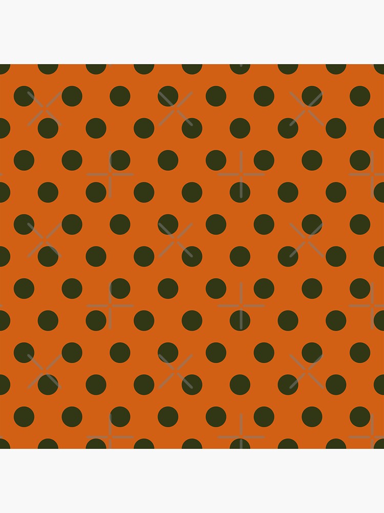 olive-green-and-orange-polka-dots-sticker-for-sale-by-patterniastudio