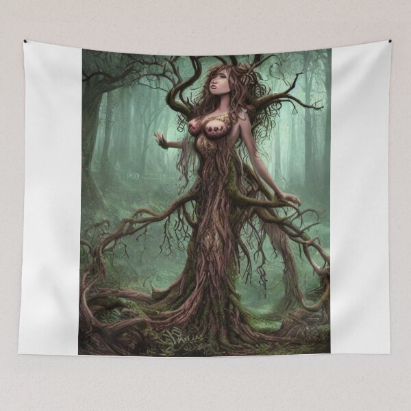 Item preview, Dryad in a dark forest  designed and sold by dwhowe.