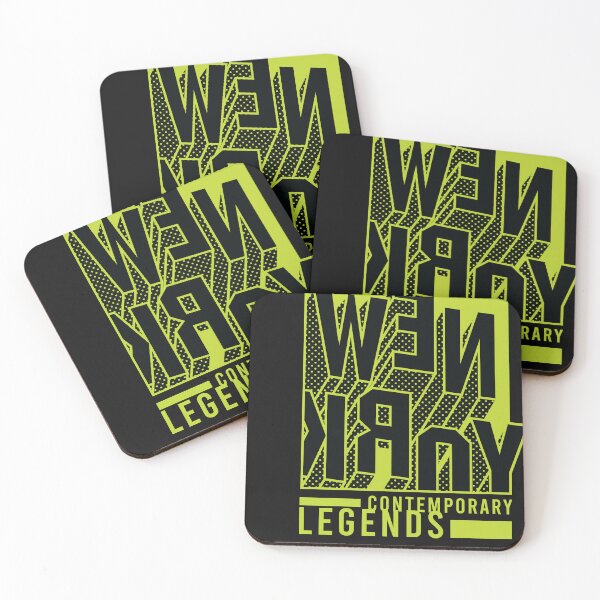 Item preview, New York Contemporary Legends Typography comic Neon text lettering typographic Poster Graphic Design Vector for t shirt print designed and sold by srissdesigns.