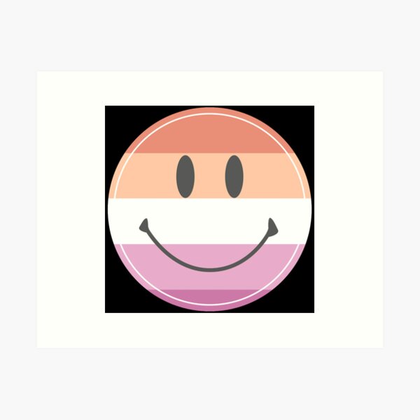 Artikel-Vorschau von Lesbischer Stolz Stolz 70er Hippie Retro Smiley Emoji Gesicht, designt und verkauft von sarascoprox.