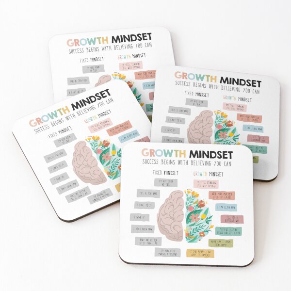 Item preview, Growth mindset vs. fixed mindset designed and sold by lightsaltdesign.