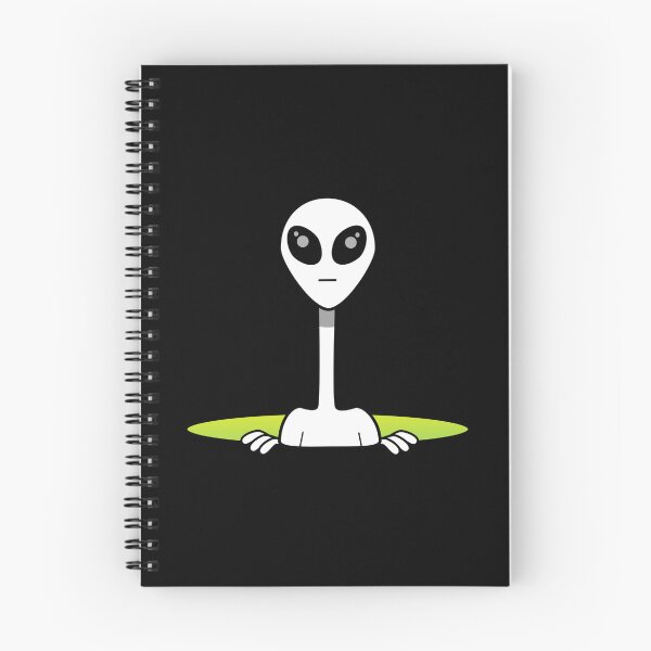 Item preview, Alien from outer space peeking out designed and sold by lonelyPrinter.