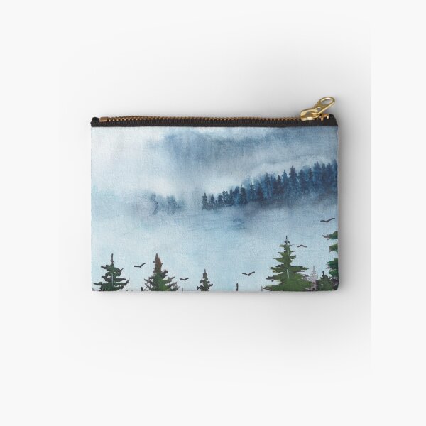 Item preview, Misty forest landscape watercolor designed and sold by JaneVirak.