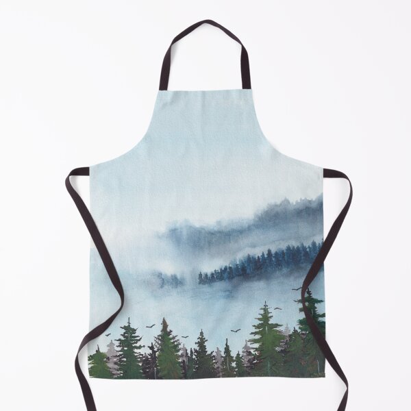 Item preview, Misty forest landscape watercolor designed and sold by JaneVirak.
