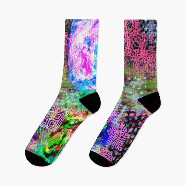Item preview, Solar Earth Codependence (abstract psychedelic visionary new age art) designed and sold by Discordant Dreams Art.