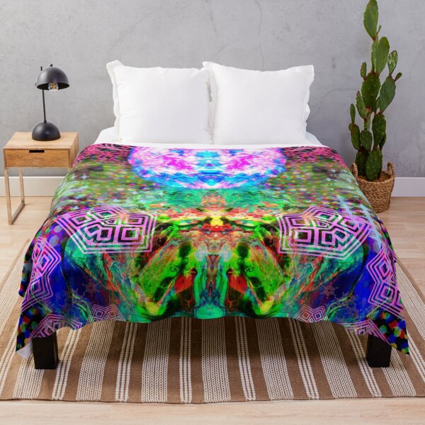 Item preview, Solar Earth Codependence (abstract psychedelic visionary new age art) designed and sold by Discordant Dreams Art.