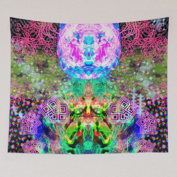 Item preview, Solar Earth Codependence (abstract psychedelic visionary new age art) designed and sold by Discordant Dreams Art.