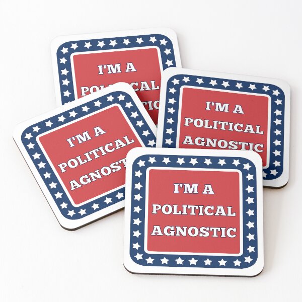 Item preview, I'm a Political Agnostic designed and sold by FunnyFactDesign.