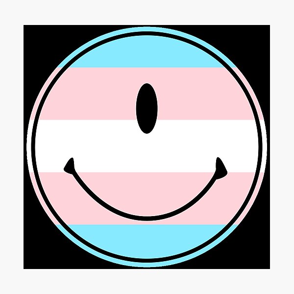 Artikel-Vorschau von Ein Auge Alien Transgender Pride 70er Hippie Retro Smiley Emoji Gesicht, designt und verkauft von sarascoprox.