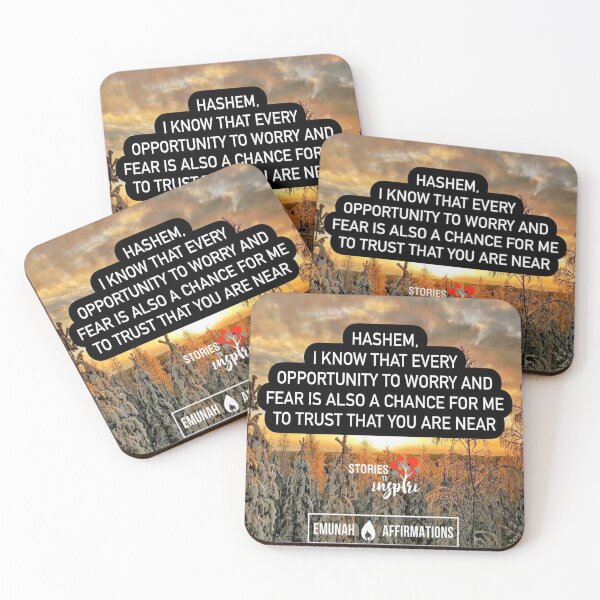 Item preview, Hashem I know that every opportunity to worry and fear is also a chance for me to trust that you are near designed and sold by Stories To Inspire - Motivational Jewish Quotes.
