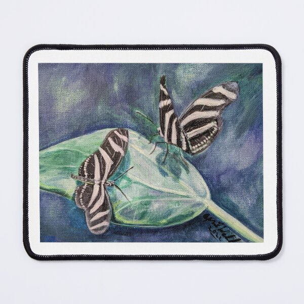 Item preview, Zebra Butterflies on a leaf  designed and sold by aprilwebbartist.