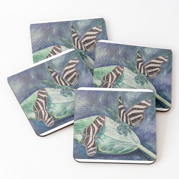 Item preview, Zebra Butterflies on a leaf  designed and sold by aprilwebbartist.