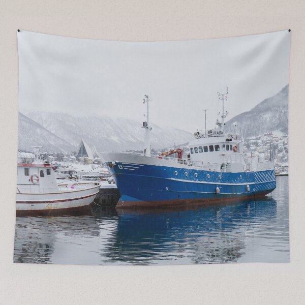 Item preview, Boats in Tromso designed and sold by Dominika Aniola.