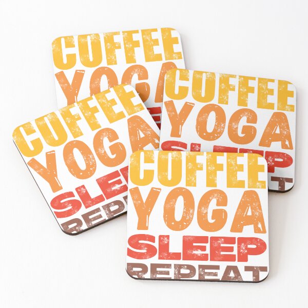 Item preview, Coffee Yoga Sleep Repeat designed and sold by BlueBlackSky.