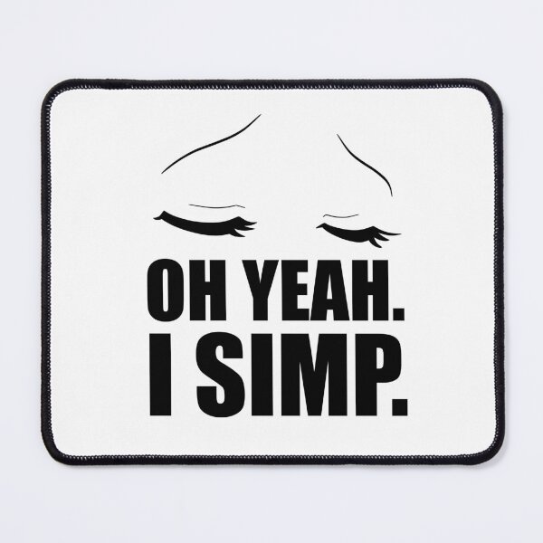 Item preview, Oh Yeah I Simp. Closed anime eyes for simps designed and sold by abowersock.