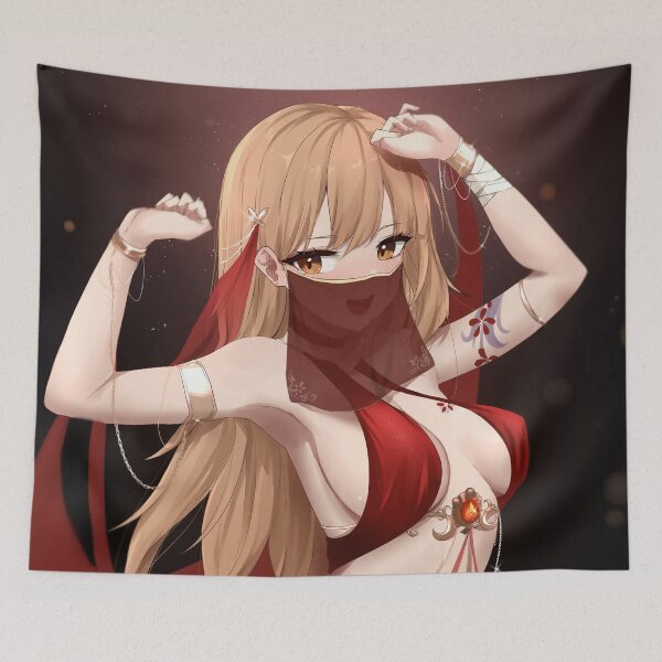 Artikelvorschau, Arabisches Yoimiya-Tänzer-Outfit Genshin entworfen und verkauft von genshinwaifus.