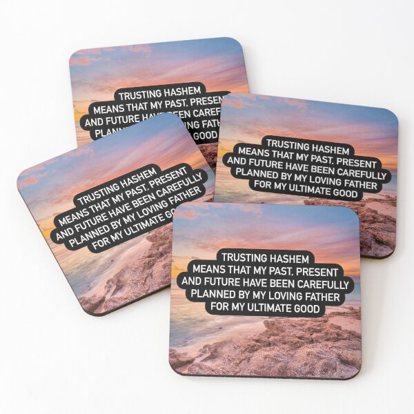 Item preview, Trusting Hashem means that my past present and future have been carefully planned by my loving father my ultimate good designed and sold by Stories To Inspire - Motivational Jewish Quotes.