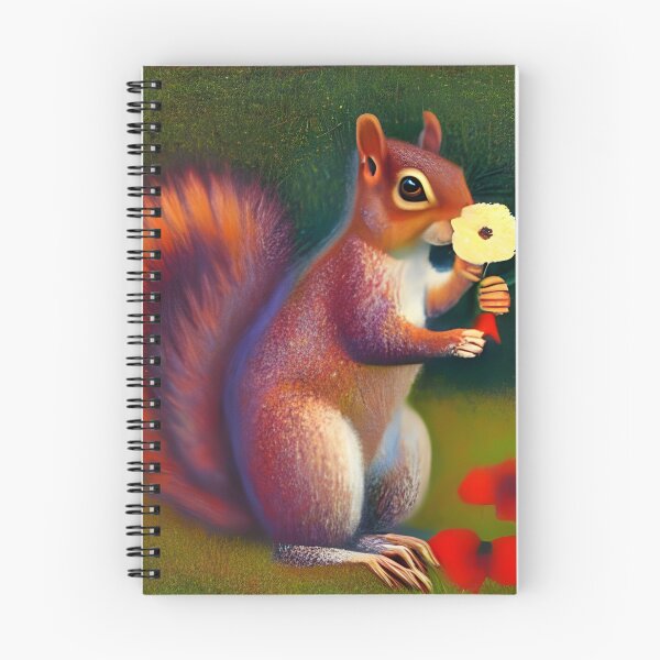 Item preview, Squirrel with Flower designed and sold by NitaBond.
