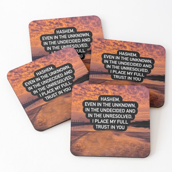 Item preview, Hashem even in the unknown, In the undecided and in the undersolved, I place my full trust in you designed and sold by Stories To Inspire - Motivational Jewish Quotes.