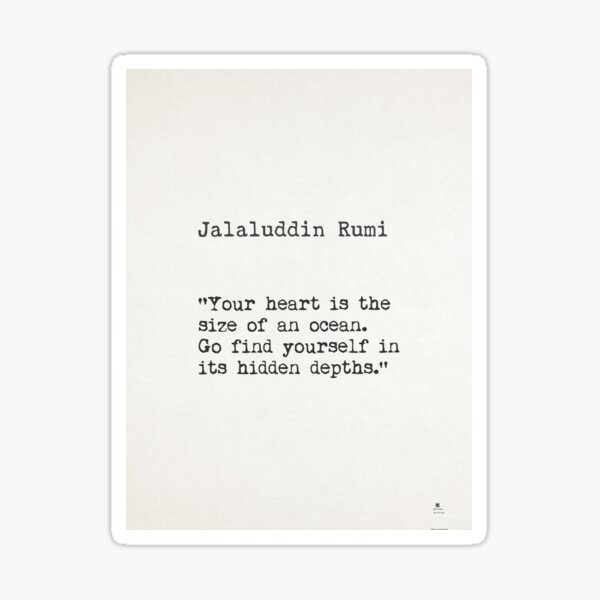 Rumi quote Sticker