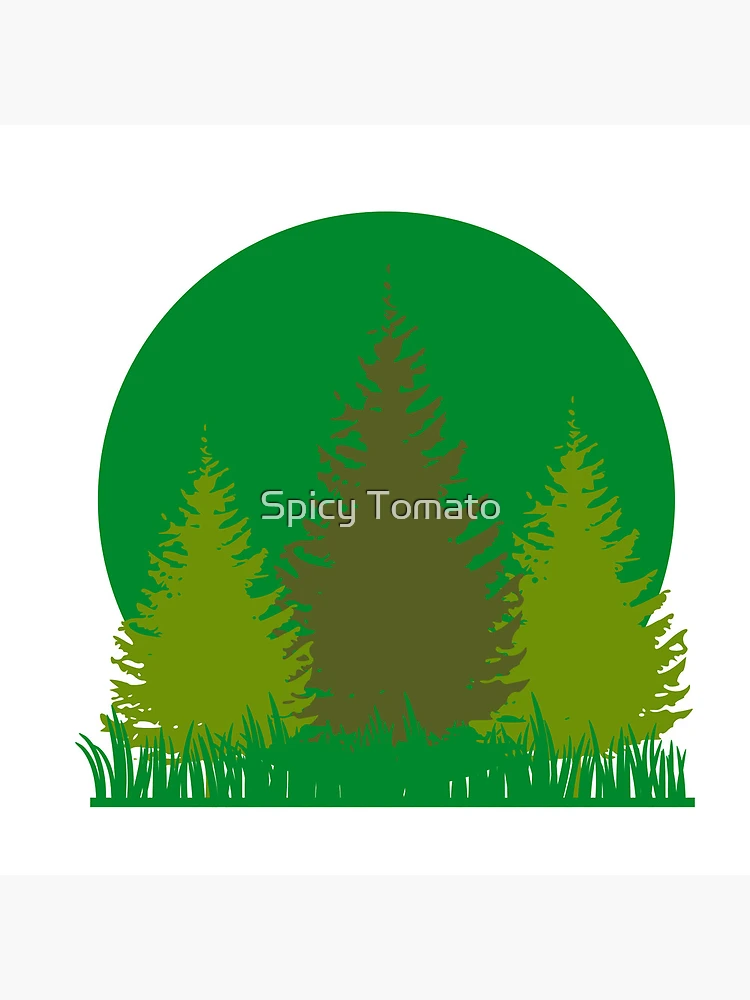 Thumbnail 5 of 5, Coasters (Set of 4), Trees designed and sold by Spicy Tomato.