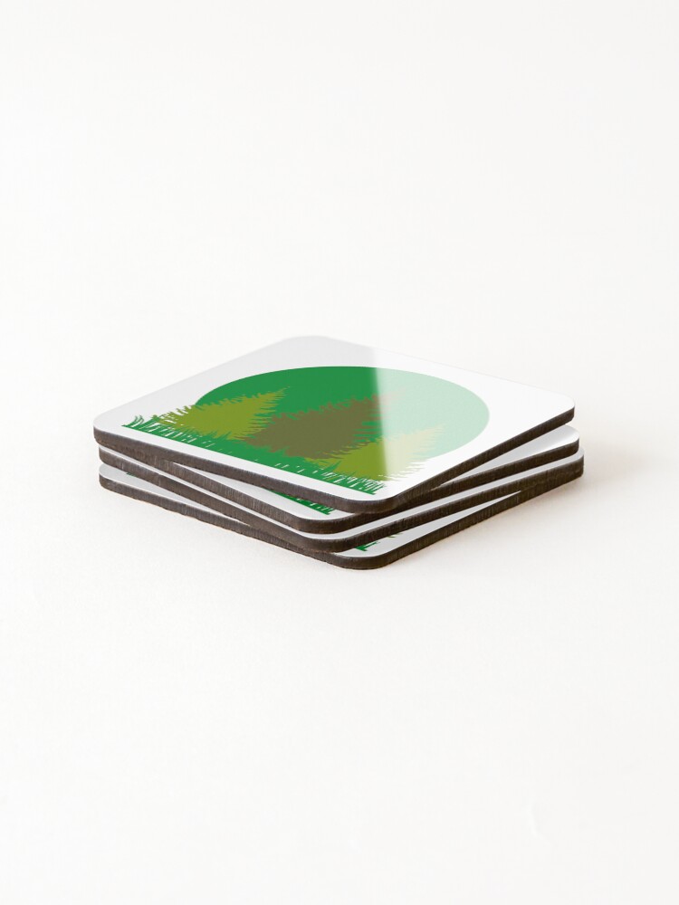 Thumbnail 4 of 5, Coasters (Set of 4), Trees designed and sold by GL77.