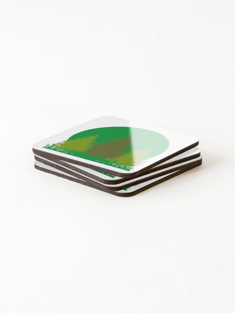 Thumbnail 4 of 5, Coasters (Set of 4), Trees designed and sold by Spicy Tomato.