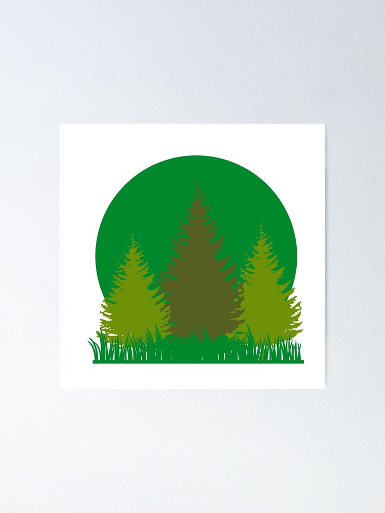 Thumbnail 1 of 3, Poster, Trees designed and sold by GL77.