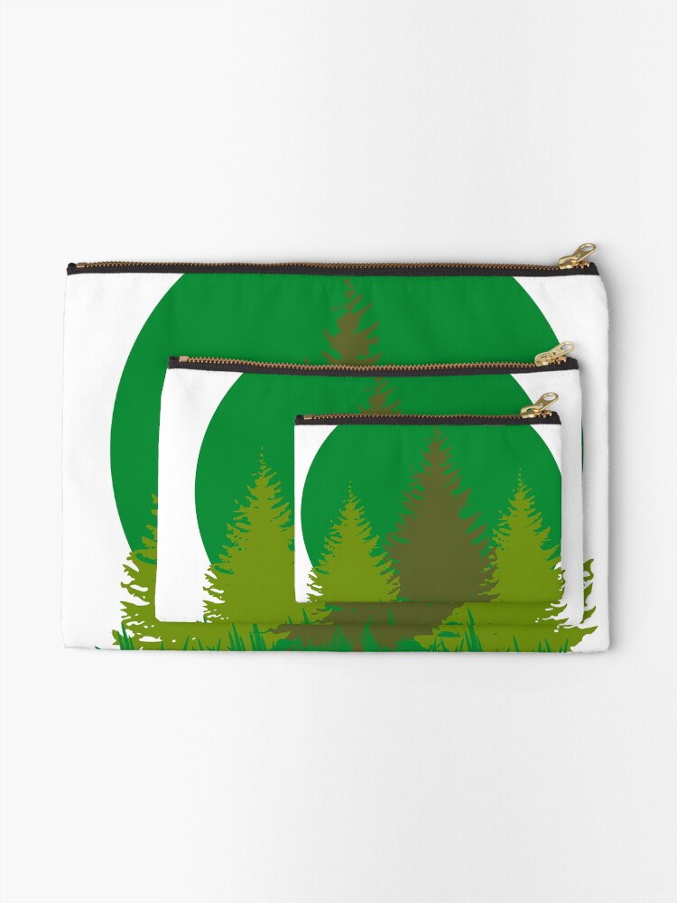 Thumbnail 2 of 4, Zipper Pouch, Trees designed and sold by GL77.