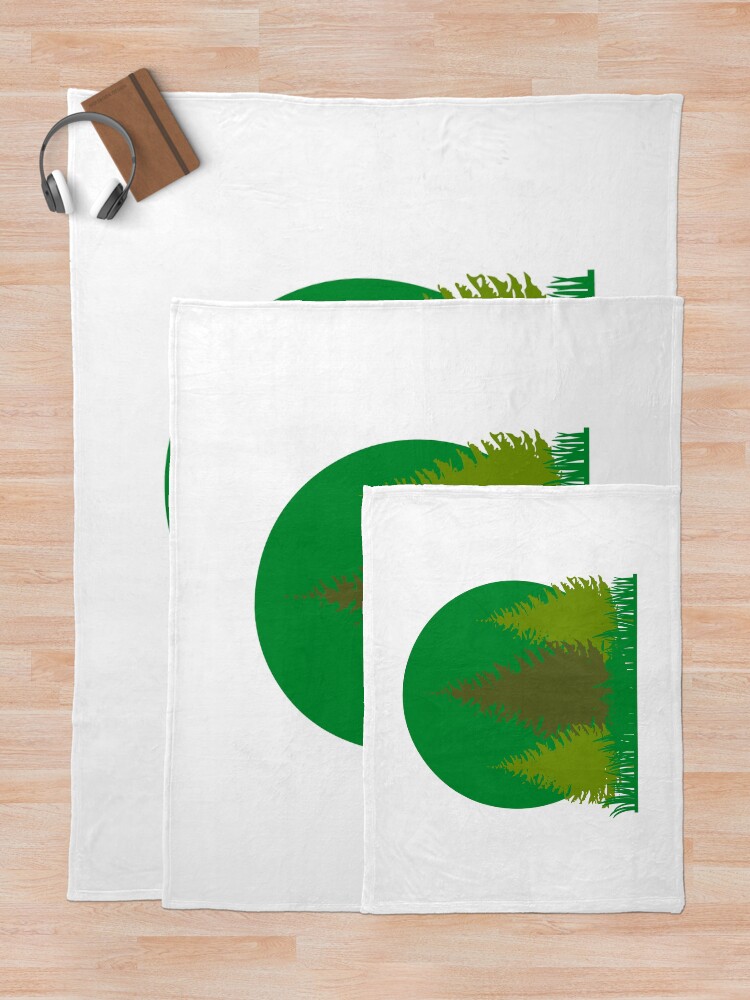 Thumbnail 5 of 6, Throw Blanket, Trees designed and sold by GL77.