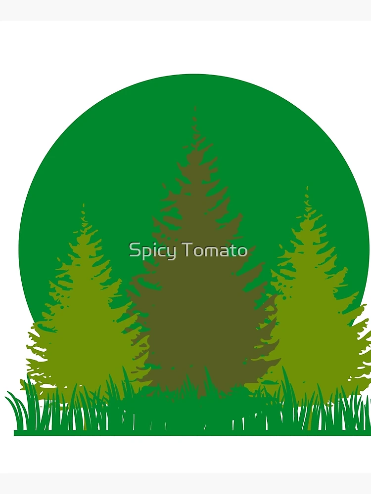 Thumbnail 6 of 6, Apron, Trees designed and sold by Spicy Tomato.