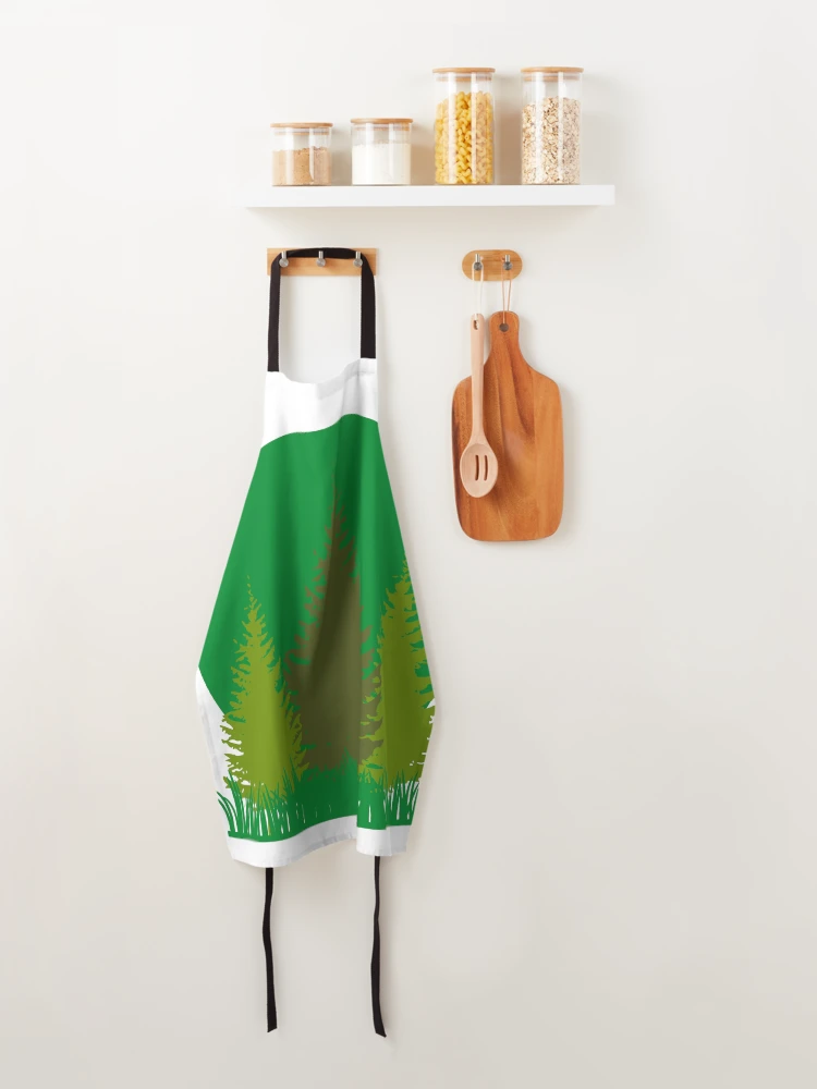 Thumbnail 4 of 6, Apron, Trees designed and sold by Spicy Tomato.