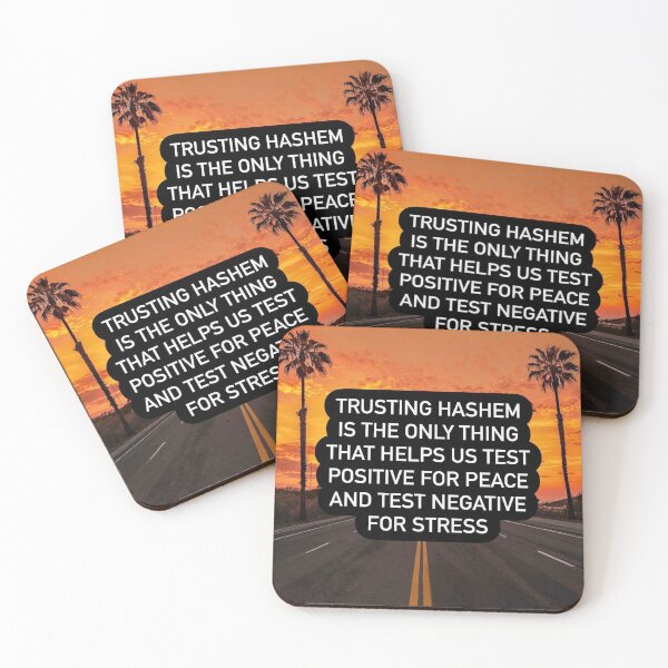 Item preview, Trusting Hashem is the only thing that helps us test positive for peace and test negative for stress designed and sold by Stories To Inspire - Motivational Jewish Quotes.