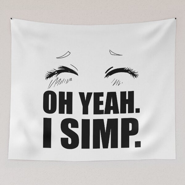 Item preview, Oh Yeah I Simp. Embarrassed anime eyes for simps designed and sold by abowersock.