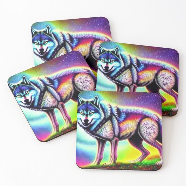 Item preview, Psychedelic wolf  designed and sold by dwhowe.