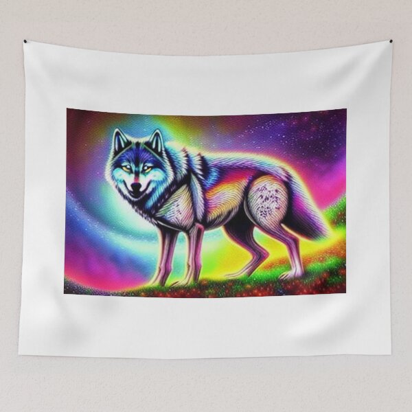 Item preview, Psychedelic wolf  designed and sold by dwhowe.