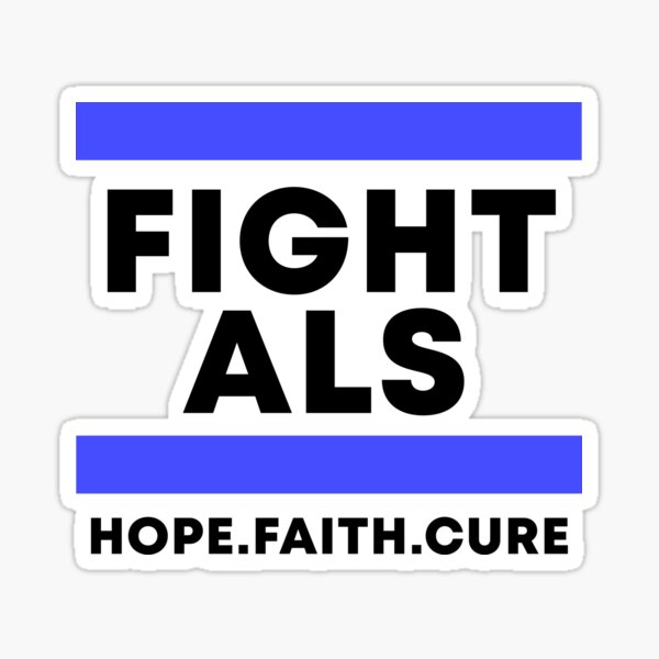 ALS Lou Gehrig's Disease Personalized Awareness Ribbon (Blue Stripe) –  Funeral Program-Site Funeral Programs & Templates