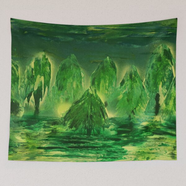 Item preview, Flooded Forest in winter mist designed and sold by George Hutton Hunter.