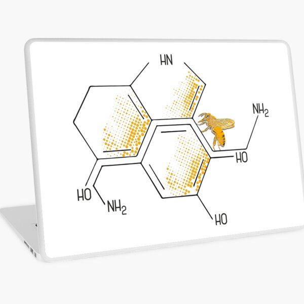 Nectar of life: Serotonin and Dopamine chemical formulas Laptop Skin