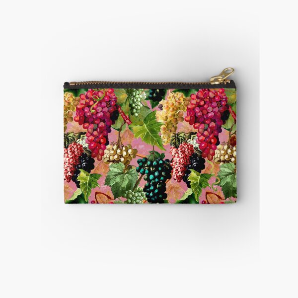 Item preview, Exotic Vintage grapes pattern, vines, vintage florals, botanical pattern, blush pink floral illustration  designed and sold by ZeinabTaha.