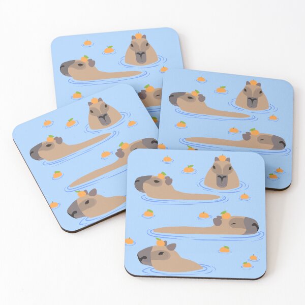 Item preview, Bathing Capybara print designed and sold by Sara-T.