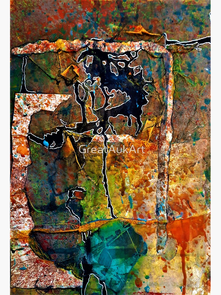 "Copper Islands II" Sticker for Sale by GreatAukArt Redbubble